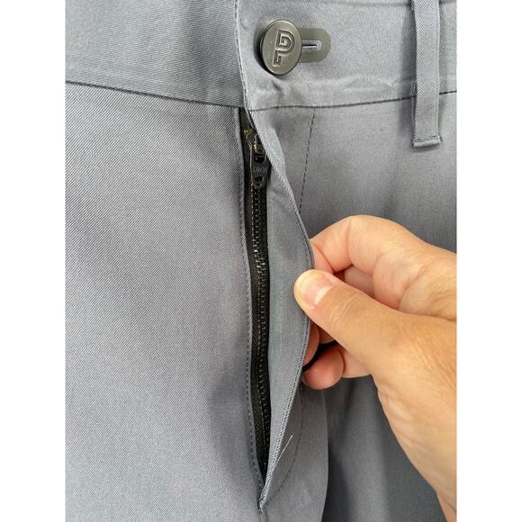 Public Rec Pants Mens 34x34 Gray Work Day Chino 5-Pocket Flat Front Straight Leg - Picture 8 of 14